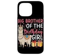 Big Brother of the Birthday Girl Llama Birthday Party Case for iPhone 14 Pro Max