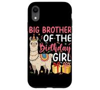 Big Brother of the Birthday Girl Llama Birthday Party Case for iPhone XR