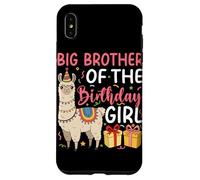 Big Brother of the Birthday Girl Llama Birthday Party Case for iPhone XS Max