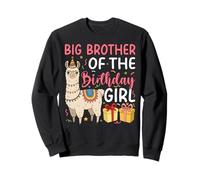 Big Brother of the Birthday Girl Llama Birthday Party Sweatshirt