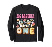Big Brother of The Sweet One 1St Birthday Donut Party Family Long Sleeve T-Shirt