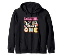 Big Brother Of The Sweet One 1St Birthday Donut Party Family Zip Hoodie