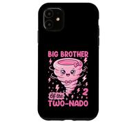 Big Brother Of The Two-Nado Cute Pun 2nd Birthday Theme Case for iPhone 11
