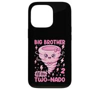 Big Brother Of The Two-Nado Cute Pun 2nd Birthday Theme Case for iPhone 13 Pro