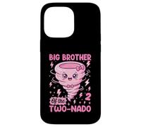 Big Brother Of The Two-Nado Cute Pun 2nd Birthday Theme Case for iPhone 14 Pro Max