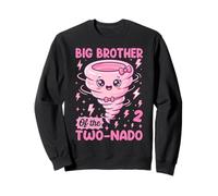 Big Brother Of The Two-Nado Cute Pun 2nd Birthday Theme Sweatshirt