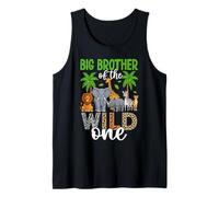 Big Brother of The Wild One Jungle Safari Animal Tank Top