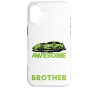 Big Brother Promoted Awesome Race Car Bro Baby Announcement Case for iPhone 16 Plus