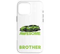 Big Brother Promoted Awesome Race Car Bro Baby Announcement Case for iPhone 16 Pro Max