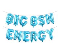 Big BSN Energy Balloon Banner Graduation Decorations, PHD Hat Foil Balloon, Congrats Grad Banner for Medical School Graduation Party Supplies (BIG BSN ENERGY Blue Star)