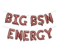 Big BSN Energy Balloon Banner Graduation Decorations, PHD Hat Foil Balloon, Congrats Grad Banner for Medical School Graduation Party Supplies (BIG BSN ENERGY Chocolate)