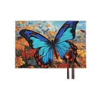 Big Butterfly Placemats Set of 4, 12 X 18 Inch Washable Table Mats for Dining Table Heat Resistant Insulated Place Mats Non-Slip Placemats for Kitchen Party Decor