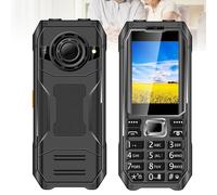 Big Button Elderly Mobile Phone - Unlocked 2.4in Screen, Dual SIM, Flashlight, 9 Family Numbers, Large icons/Torch/SOS Button, MP3/MP4, Camera,Black