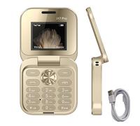 Big Button Mobile Phone For Elderly, Unlocked Fl-ip Senior Mobile Phone, 2sim Card 1.77" LCD Display Foldable Phone For Seniors, Speed, Camera, Talking Numbers, FM Radio, Torch, Mp3/mp4