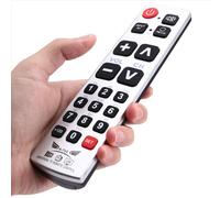 Big Button Universal TV Remote Control A-TV2 TV LED LCD Remote Control Compatible for Galaxy Matrix Easy for Old People