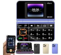 Big Button Unlocked Flip Senior Cellphone,Unlocked Flip Senior Cellphone for Elderly,Foldable Cell Phone with Flashlight Large Volume FM Radio Speed Dial Vibration,Gift for Father's Day/Mother's Day