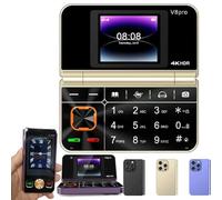 Big Button Unlocked Flip Senior Cellphone,Unlocked Flip Senior Cellphone for Elderly,Foldable Cell Phone with Flashlight Large Volume FM Radio Speed Dial Vibration,Gift for Father's Day/Mother's Day