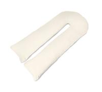 Big C U Shaped Maternity Pregnancy Full Body Support Pillow with Cream Cover - Made in Britain - Super Soft Supportive Cushion with Super Bounce Hollowfibre Filling for Full Body Support