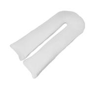 Big C U Shaped Maternity Pregnancy Full Body Support Pillow with Light Grey Cover - Made in Britain - Super Soft Supportive Cushion with Super Bounce Hollowfibre Filling for Full Body Support