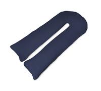 Big C U Shaped Maternity Pregnancy Full Body Support Pillow With Navy Cover