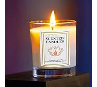 Big Candles Sleep Candle Candle Sicilian Scented Classic Large Jar Single Wick Candle Burns Over 110 Hours Christmas 3 Wick Candle Holder Centerpiece Holder (White, One Size)