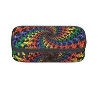 Big Capacity Pen Case Bear Dancing Tie Dye Large Capacity Pencil Bag For Students Stationery Pouch Pencil Box Desk Organizer With Smooth Zipper Portable Pencil Pouch For School Office Supplies