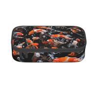 Big Capacity Pen Case Japan Fancy Carp Fishes Large Capacity Pencil Bag For Students Stationery Pouch Pencil Box Desk Organizer With Smooth Zipper Portable Pencil Pouch For School Office Supplies