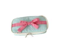 Big Capacity Pen Case Large Bowknot Pencil Bag Spacious Compartment Travel Makeup Bag for Student Women Travel Essential Pastel Candy Color Pencil Pouches