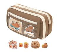 Big Capacity Pencil Bag 9 Layered Pencil Case Multi Compartments Canvas Pouches Travel Cosmetic Organiser Bag Canvas Pouches