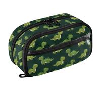 Big Capacity Pencil Case Dinosaurs with Nelly Bro Writ Pattern Pouch Pen Box Bag Large Storage Organizer for School Supplies Teen Girls Boys Women Man