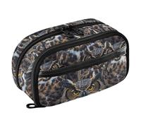 Big Capacity Pencil Case Owl Real Seamless Pouch Pen Box Bag Large Storage Organizer for School Supplies Teen Girls Boys Women Man