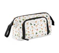 Big Capacity Pencil Case Pen Case Canvas Bag Make-up Pen Pouch for Office College School Kids Teens Student Guinea Pig Pattern