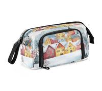 Big Capacity Pencil Case Pen Case Canvas Bag Make-up Pen Pouch for Office College School Kids Teens Student Houses Watercolor