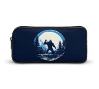 Big Capacity Supplies Box Roaring Bigfoot Sasquatch Pencil Case Unique Design Pen Pouch Bag for Teens, Adults, Boys, 20X9X4Cm