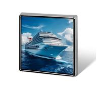 Big Carnival-Cruise Ship Button Pins Square Badge Personalized Button Brooch Lapel Pins for Women Men Gifts