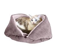 Big Cat Bed, Soft Cat Cushion Foldable Sleeping Bag, Foldable & Breathable Cat Cushion Sleeping Hideaway Warm House Cat Couch Bed, Warm Dog House For Winter Indoor Outdoor Play Pets