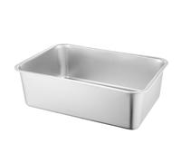 Big Cat Litter Box - Stainless Steel Metal Litter Box, Splash-Proof & Non-Stick for Big & Small Cats and Rabbits, Comprehensive Pet Supplies