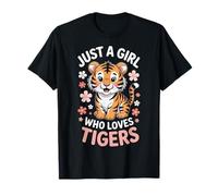 Big Cat Obsessed Just A Girl Tigers Conservation T-Shirt