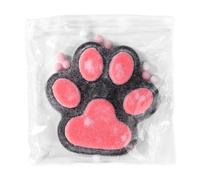 Big Cat Paw Squeeze Toys, 5.51 Inch Jelly Kitty Taba Paw Squishy Soft Cat Paw Squeeze Toy Cute Pink & Black Fidget Toys Squishy for Home Office Relaxing Gift