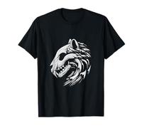 Big cat Skull Shaped by Wind and Waves Gothic Emo Aesthetic T-Shirt