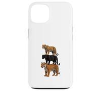 Big Cat Trio Tiger Panther Jaguar Wildlife Lover Case for iPhone 13