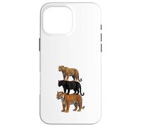 Big Cat Trio Tiger Panther Jaguar Wildlife Lover Case for iPhone 16 Pro Max
