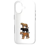 Big Cat Trio Tiger Panther Jaguar Wildlife Lover Case for iPhone 17