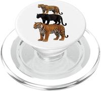 Big Cat Trio Tiger Panther Jaguar Wildlife Lover PopSockets PopGrip for MagSafe