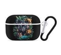 Big Cats Tiger Leopard Lion Headphone & Earphone Cases Compatible with Airpod Pro Scratch-Resistant PC Protective Cover with Keychain White-style-42