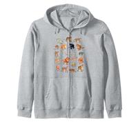 Big cats - Types of wild cats Zip Hoodie