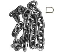 Big Chain Leash for Small Dog 79 Inch Funny Chain Leash for Small Dog with Connecting D-Buckle Silver Plastic for Walking the, Large.