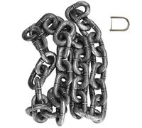 Big Chain Leash for Small Dog 79 Inch Funny Fake Chain Leash for Small Dog with Connecting D-Buckle Silver Plastic for Walking the, Large Fake