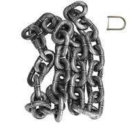Big Chain Leash for Small Dog 79 Inch Funny Fake Chain Leash for Small Dog with Connecting D-Buckle Silver Plastic Chain Dog Leash for Walking the Dog, Medium