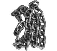 Big Chain Leash for Small Dog Funny, Iron Paw Lightweight Giant Plastic Chain Leash, Imitates Iron Chains, Lightweight to Use for Use by Small Dogs, Cats & Puppies, 4.9/6.5/9.8ft (Silver,M-7ft)